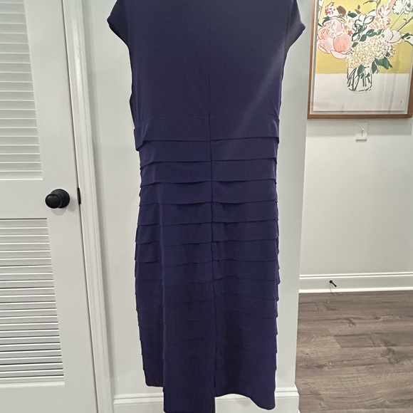American Living Sheath Dress Purple V-Neck Size 16 - Picture 5 of 10
